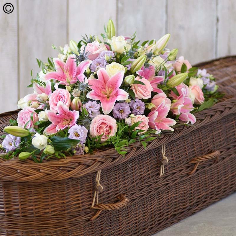 Florists Choice Casket Spray Pastels