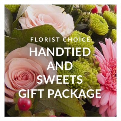 Florist Choice Handtied and Sweets Package
