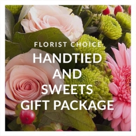 Florist Choice Handtied and Sweets Package